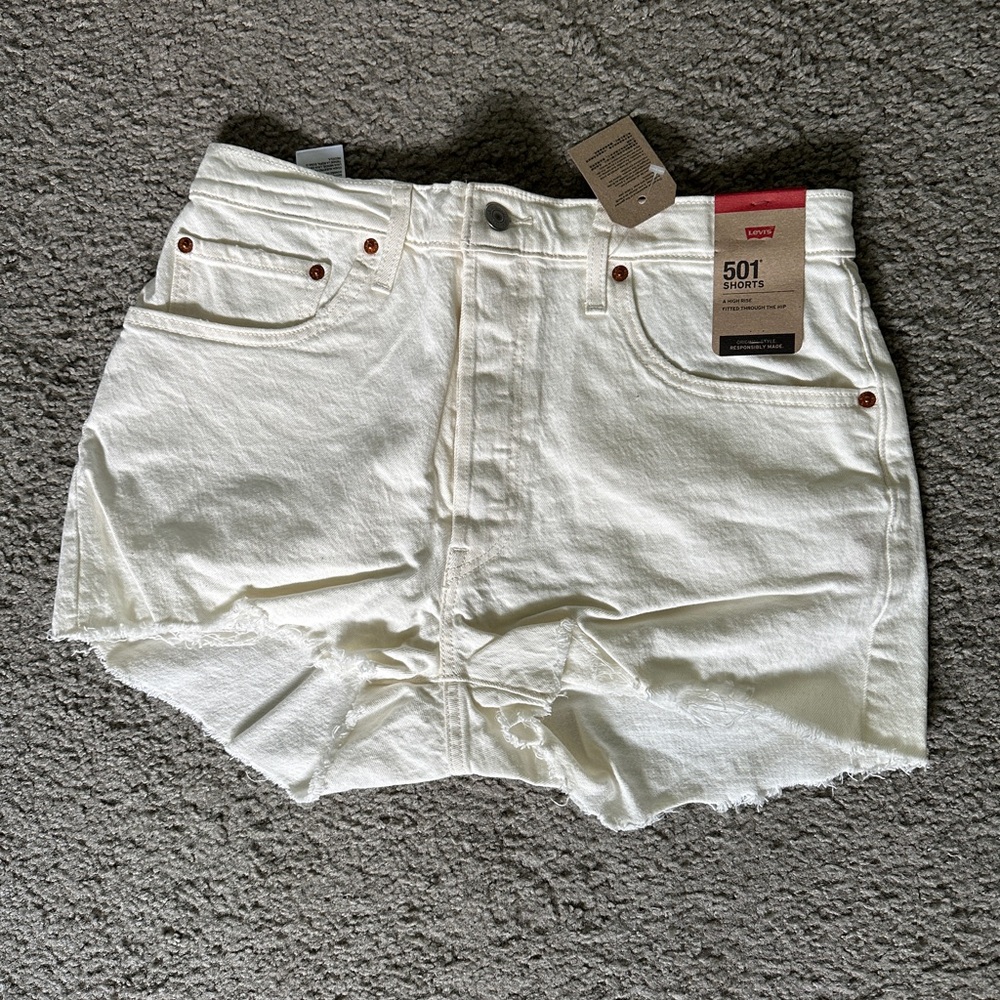 Levi’s 501 Original Jean Shorts - Whiteboard NWT - Picture 2 of 4